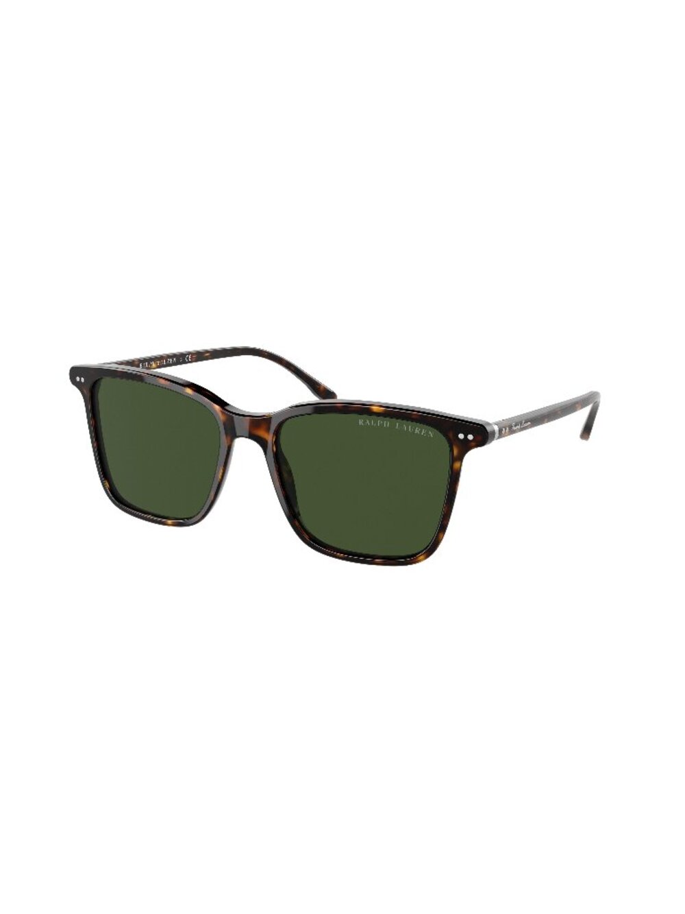 New Ralph Lauren Men's Sunglasses Havana Butterfly Green Lens Acetate Frame 53